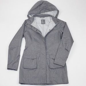 Grey Light Weight Wind Breaker Rain Jacket - Small